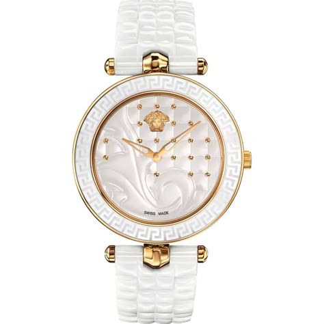 versace vanitas white and gold watch 40mm|Amazon.com: Versace Womens White 40 mm Vanitas Watch .